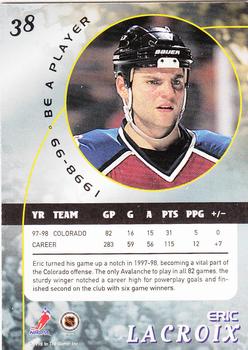 1998-99 Be a Player #38 Eric Lacroix Back