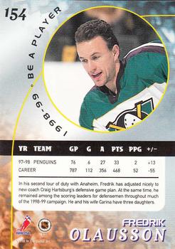 1998-99 Be a Player #154 Fredrik Olausson Back