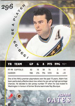 1998-99 Be a Player #296 Adam Oates Back
