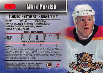 1998-99 Bowman's Best #120 Mark Parrish Back