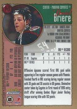 1998-99 O-Pee-Chee Chrome #149 Daniel Briere Back