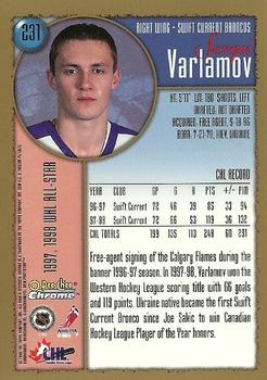 1998-99 O-Pee-Chee Chrome #231 Sergei Varlamov Back