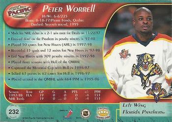 1998-99 Pacific #232 Peter Worrell Back