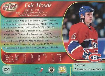1998-99 Pacific #251 Eric Houde Back