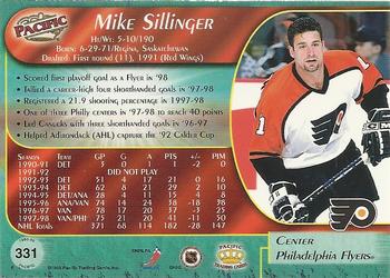 1998-99 Pacific #331 Mike Sillinger Back
