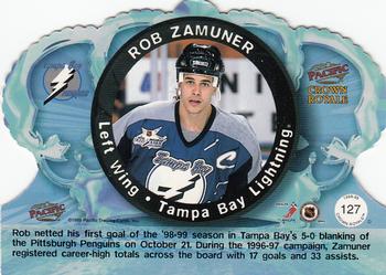 1998-99 Pacific Crown Royale #127 Rob Zamuner Back