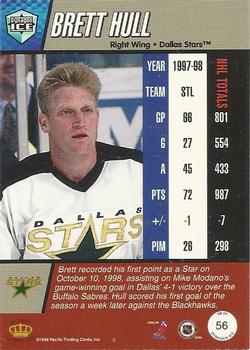 1998-99 Pacific Dynagon Ice #56 Brett Hull Back