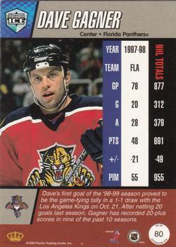 1998-99 Pacific Dynagon Ice #80 Dave Gagner Back