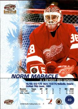 1998-99 Pacific Revolution #49 Norm Maracle Back