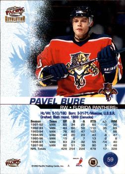 1998-99 Pacific Revolution #59 Pavel Bure Back