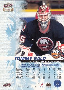 1998-99 Pacific Revolution #90 Tommy Salo Back