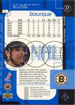 1998-99 SPx Top Prospects #3 Ray Bourque Back