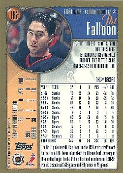 1998-99 Topps #182 Pat Falloon Back