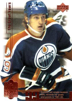1999 Upper Deck Wayne Gretzky Living Legend #13 Wayne Gretzky (1981-82) Front