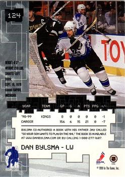 1999-00 Be a Player Millennium Signature Series #124 Dan Bylsma Back
