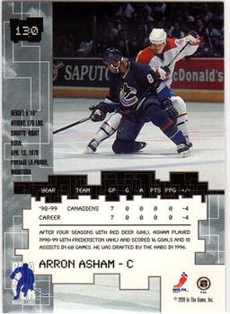 1999-00 Be a Player Millennium Signature Series #130 Arron Asham Back