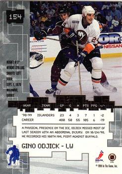 1999-00 Be a Player Millennium Signature Series #154 Gino Odjick Back