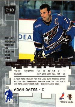 1999-00 Be a Player Millennium Signature Series #248 Adam Oates Back