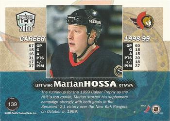1999-00 Pacific Dynagon Ice #139 Marian Hossa Back