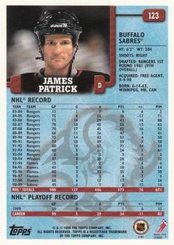 1999-00 Topps #123 James Patrick Back
