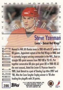 1999-00 Topps #286 Steve Yzerman Back