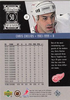 1999-00 Upper Deck Century Legends #42 Chris Chelios Back
