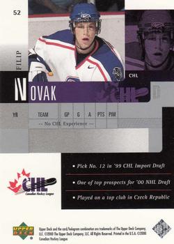 1999-00 Upper Deck Prospects #52 Filip Novak Back