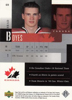 1999-00 Upper Deck Prospects #69 Brad Boyes Back