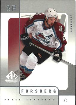 2000-01 SP Game Used #15 Peter Forsberg Front