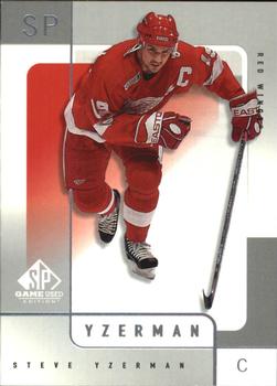2000-01 SP Game Used #21 Steve Yzerman Front
