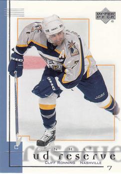 2000-01 UD Reserve #48 Cliff Ronning Front