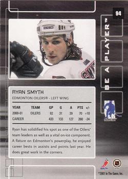 2001-02 Be a Player Memorabilia #94 Ryan Smyth Back