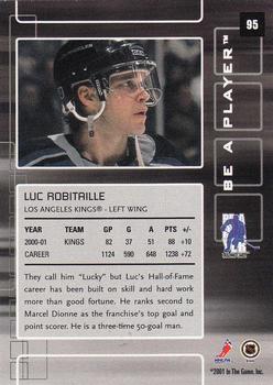 2001-02 Be a Player Memorabilia #95 Luc Robitaille Back