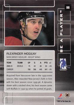 2001-02 Be a Player Memorabilia #96 Alexander Mogilny Back
