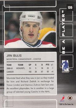 2001-02 Be a Player Memorabilia #135 Jan Bulis Back