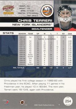 2001-02 Pacific #254 Chris Terreri Back