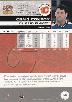 2001-02 Pacific #59 Craig Conroy Back