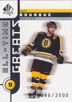 2001-02 SP Authentic #92 Ray Bourque Front