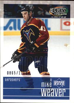 2001-02 Upper Deck Playmakers #103 Mike Weaver Front