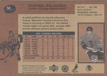 2001-02 Upper Deck Vintage #56 Michael Nylander Back