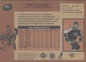 2001-02 Upper Deck Vintage #145 Greg Johnson Back