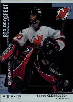2002-03 Be a Player Between the Pipes #88 Scott Clemmensen Front