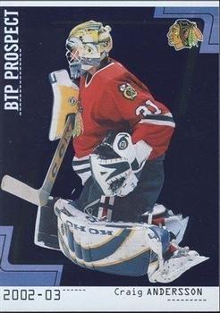 2002-03 Be a Player Between the Pipes #90 Craig Anderson Front