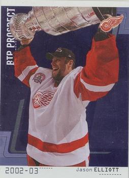 2002-03 Be a Player Between the Pipes #109 Jason Elliott Front