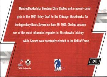 2002-03 Be a Player Memorabilia #241 Denis Savard / Chris Chelios Back