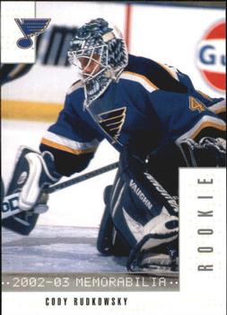 2002-03 Be a Player Memorabilia #355 Cody Rudkowsky Front