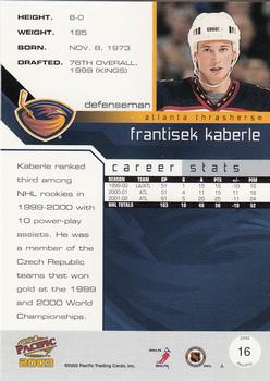 2002-03 Pacific #16 Frantisek Kaberle Back