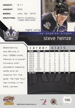 2002-03 Pacific #166 Steve Heinze Back