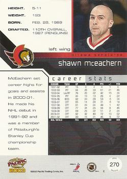 2002-03 Pacific #270 Shawn McEachern Back