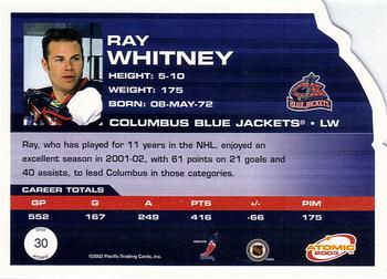 2002-03 Pacific Atomic #30 Ray Whitney Back